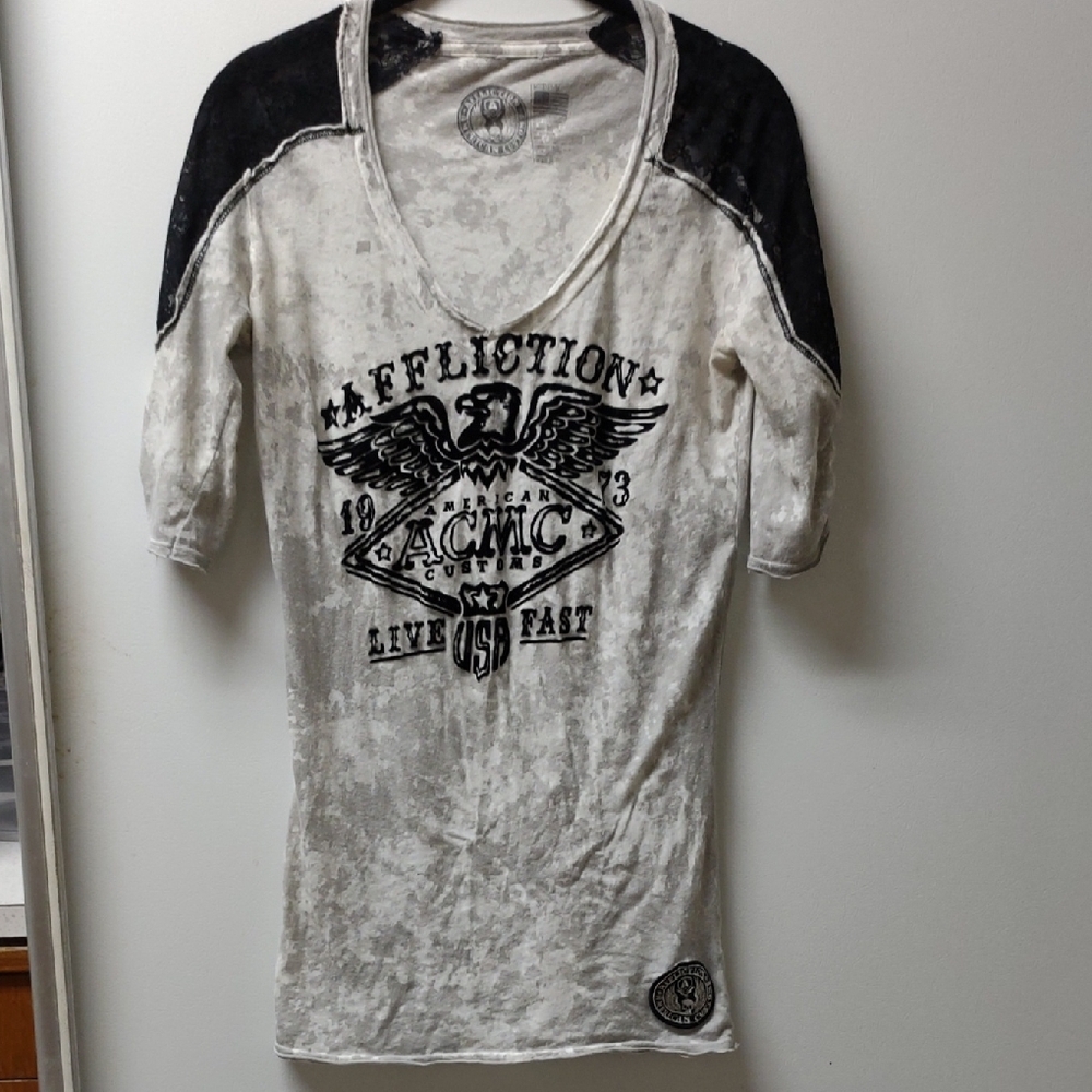 Affliction Monochrome Eagle Graphic Tee